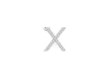 Rhodium Plated | Alphabet Pendants